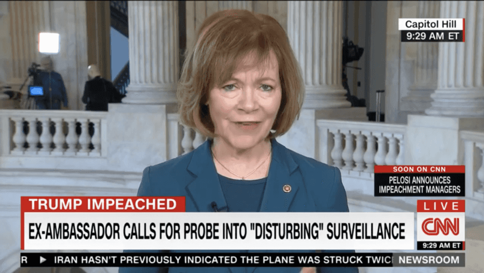 ‘That is creepy!’ Dem Senator reacts to revelations that Giuliani henchman was surveilling Marie Yovanovitch