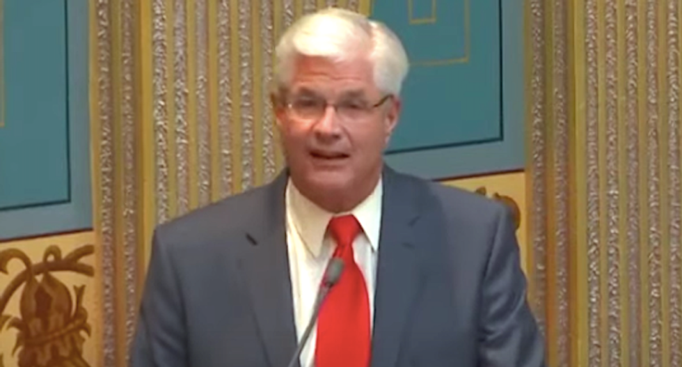 Michigan’s GOP majority leader sides with armed protesters as he compares Gov. Whitmer to Pearl Harbor attack