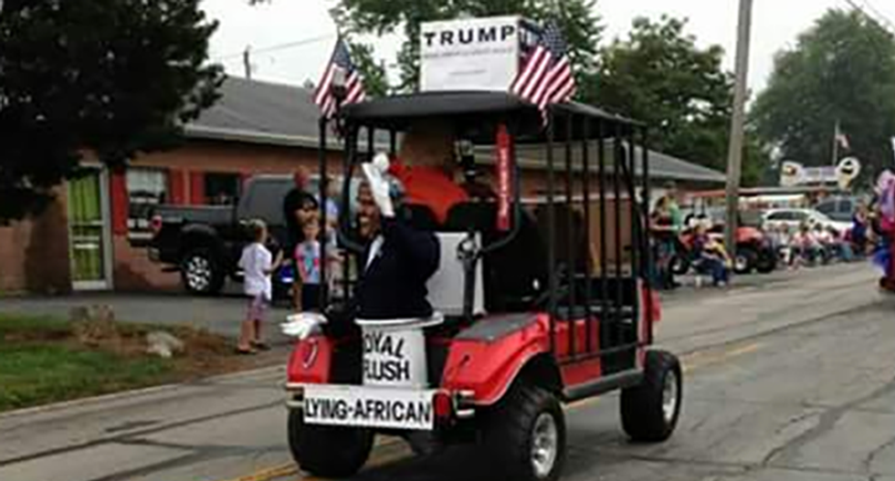 Trump supporter's July 4th parade float featured 'lying African' Obama theme