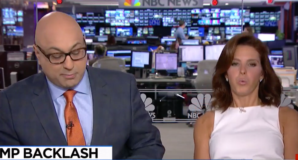 'You should fire your press person': MSNBC's Velshi and Ruhle obliterate Trump backer in insane interview