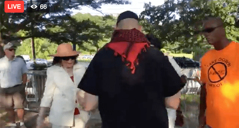 WATCH: Virginia Beach protest of Confederate statue