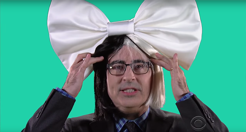 John Oliver joins Stephen Colbert for their own version of Clinton's 'Fight Song' video