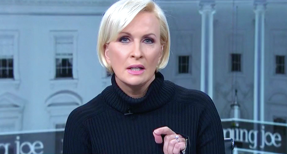 MSNBC’s Mika calls for voters to stop Trump after he stoops to new low by justifying bomb threats
