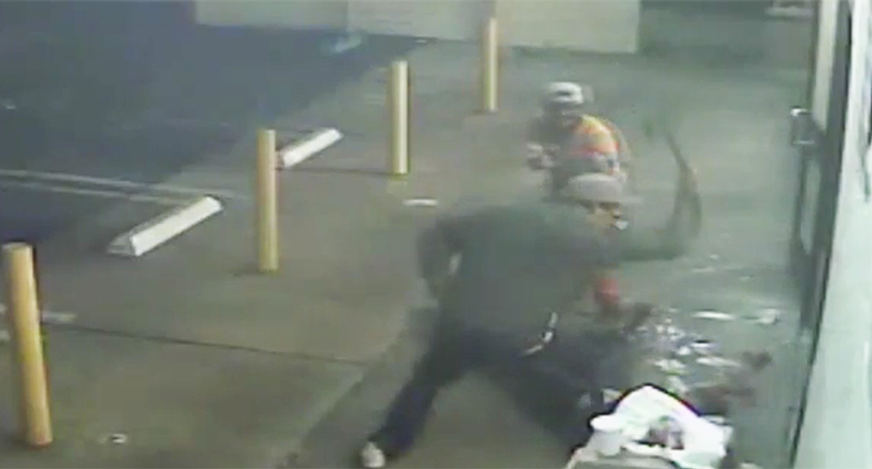 Horrifying video shows West Hollywood man viciously attacking Good Samaritan with a double-edged axe