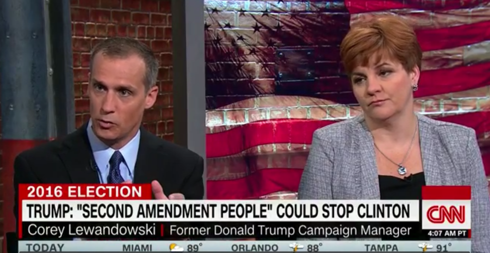 'I don't know what he meant': Corey Lewandowski flames out defending Trump's '2nd Amendment' remark