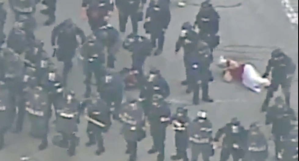 WATCH: St Louis cops trample elderly woman then handcuff her during police brutality protest