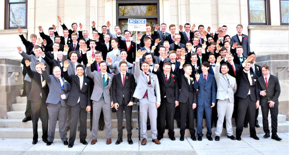 Boys at Wisconsin high school busted for throwing up a Nazi salute in group photo