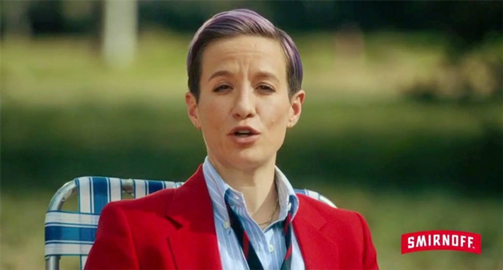 WATCH: Smirnoff airs hilarious Megan Rapinoe ad urging voters to drink responsibly during debate