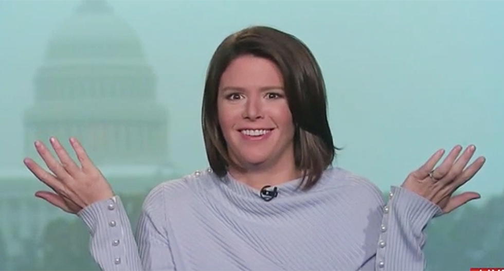 'What's going on inside the president's head?': MSNBC's Kasie Hunt 'happy to not be' there when Trump went off on the Mueller probe