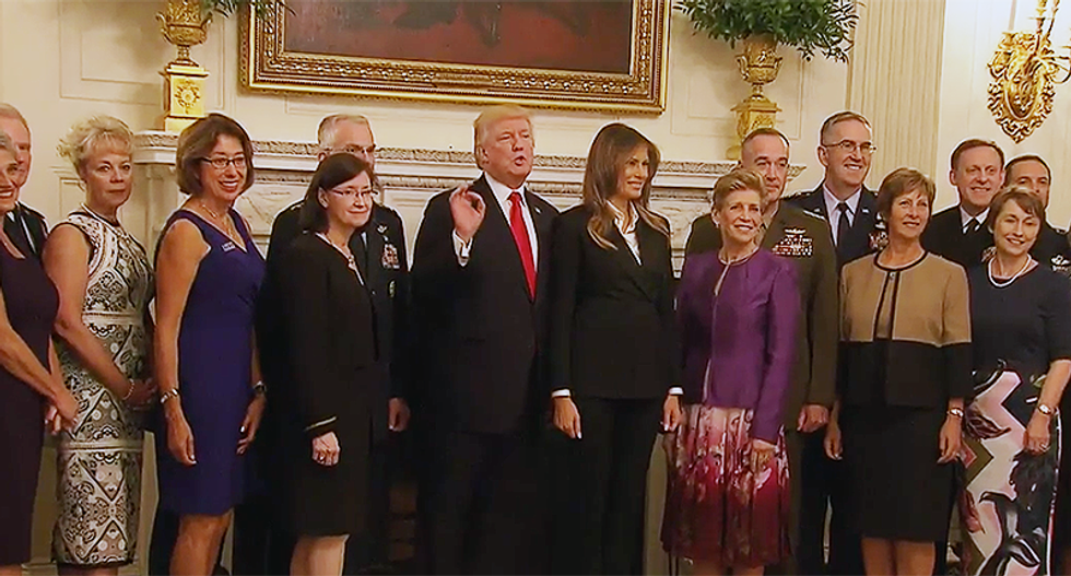 Trump warns military leaders: Today is ‘calm before the storm’ — and tells them ‘you’ll find out’ what he means