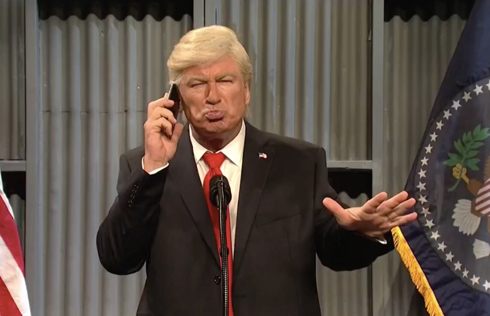 SNL's Baldwin nails Trump on feud with Tillerson: 'I took an IQ test - it came back positive'