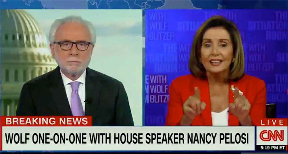Speaker Pelosi blasts Wolf Blitzer on national TV: ‘You’re always an apologist’ for Republican positions