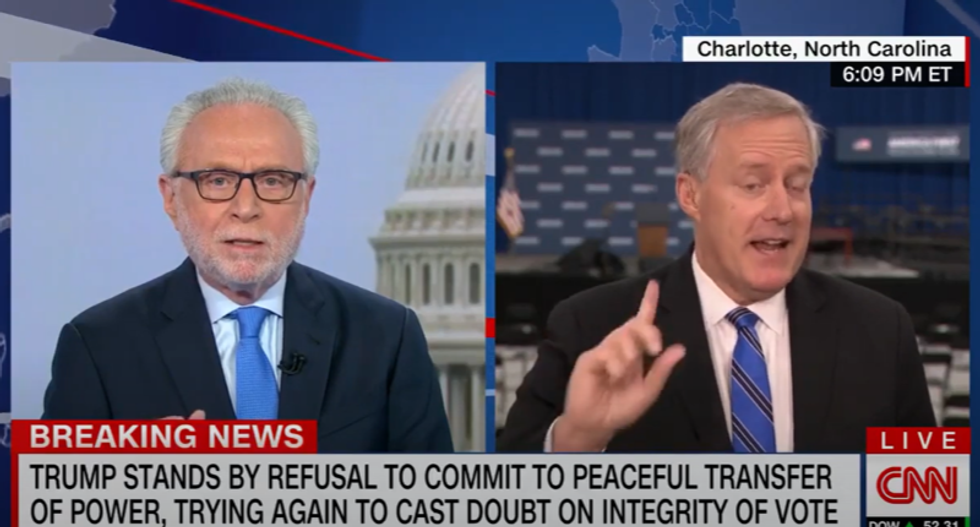 WATCH: Trump's chief of staff starts shouting when grilled about president's refusal to accept election results