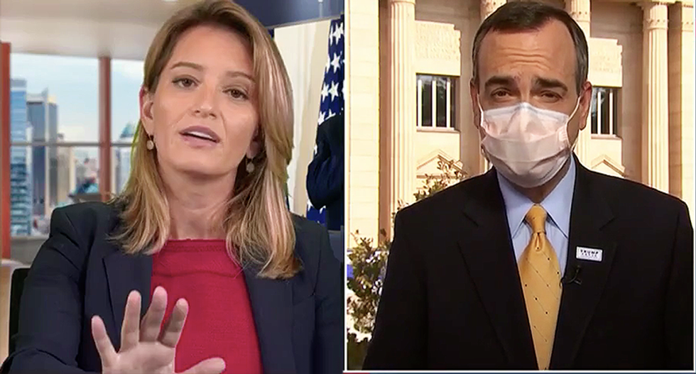 MSNBC’s Katy Tur hammers Trump spokesman as he struggles to clean up president’s ‘don’t be afraid of’ COVID claim