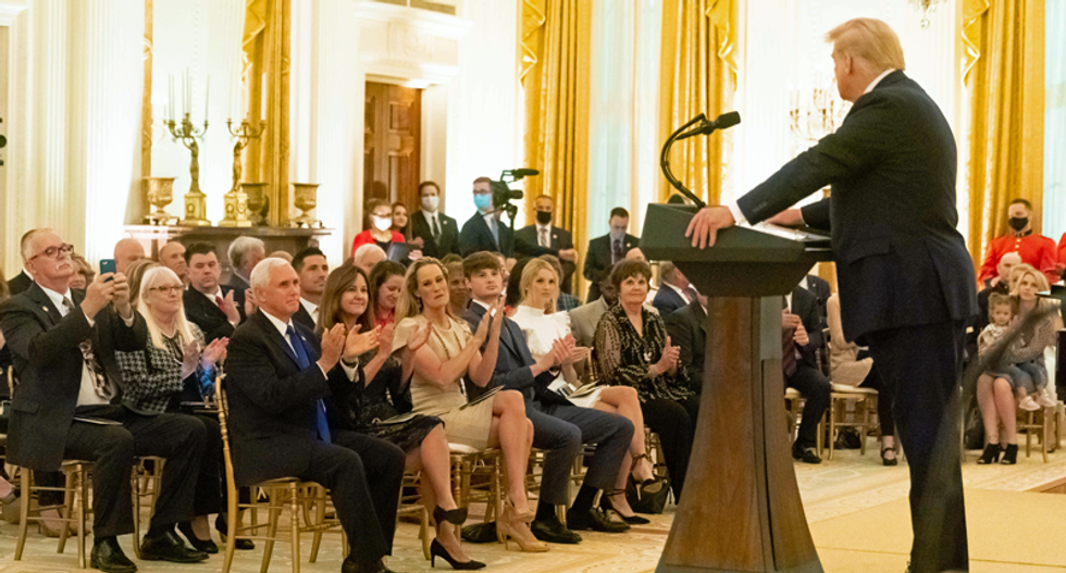 White House may have infected Gold Star families with COVID at indoor Trump event: report