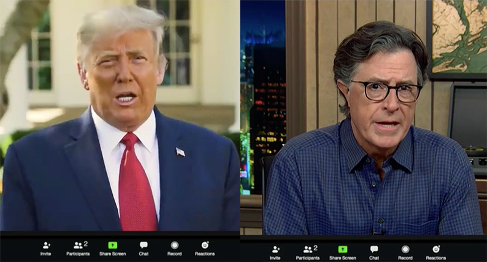 Stephen Colbert gets Trump to admit he hated Pence’s debate performance in fake Zoom interview