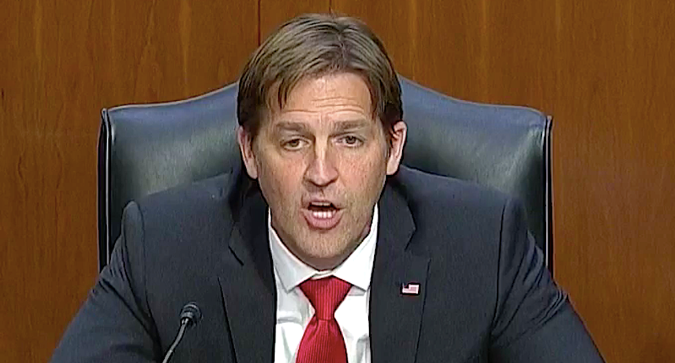 ‘Annoying and condescending’ Ben Sasse ripped to shreds for ‘laughable’ defense of Amy Coney Barrett