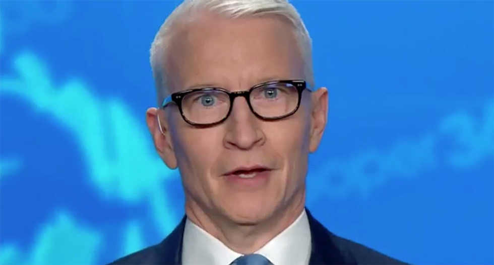 Watch Anderson Cooper’s hilarious reaction to Trump playing ‘Macho Man’ at Florida rally