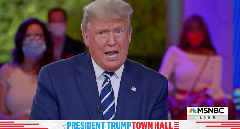 Watch Trump’s unhinged meltdown when asked about his white supremacist supporters at town hall