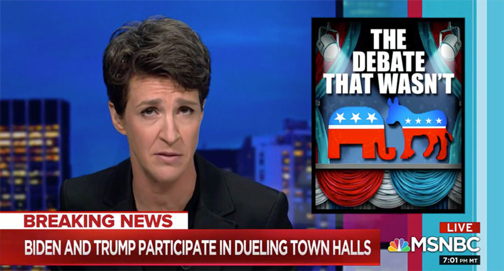 Maddow explains why Trump’s NBC town hall backfired on him: He got 'run over’