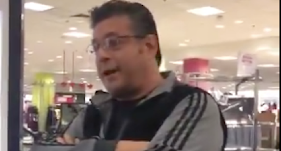 WATCH: White ‘snowflake’ gets an epic scolding after throwing a shopping mall tantrum over ‘Arabs and Democrats’