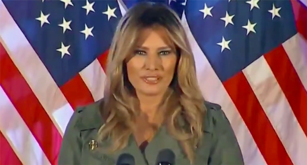 Melania Trump turns her back on #BeBest campaign -- and praises husband's insane tweets at MAGA rally