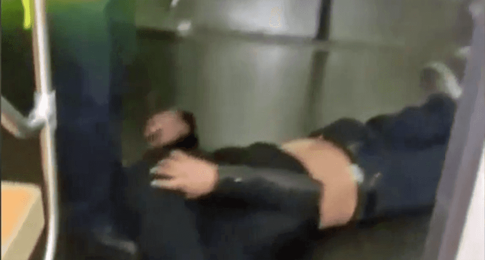 WATCH: Disturbing video shows MTA employee kicking and dragging unconscious man through subway car