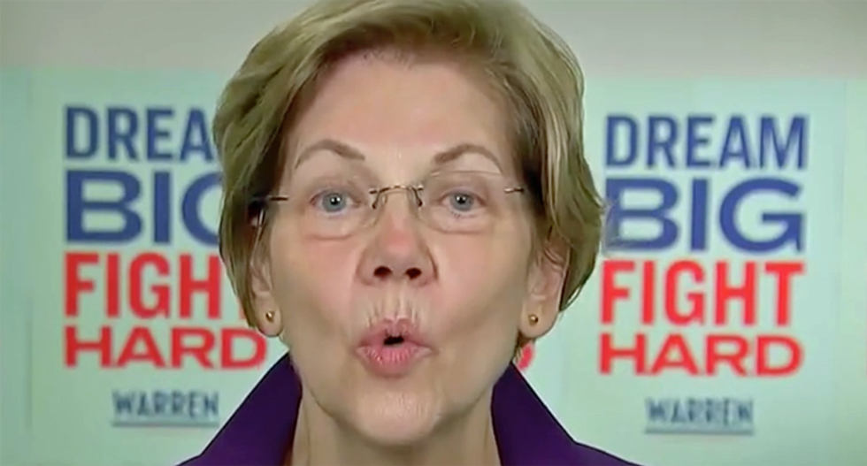 WATCH: Elizabeth Warren wallops Mike Bloomberg as the gloves come off in 2020 Democratic primary