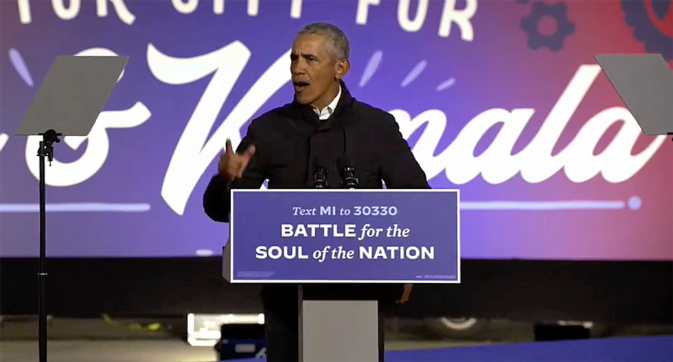 WATCH: Obama blisters Trump with psychological 'trauma' analysis: ‘Did nobody come to his birthday party?’