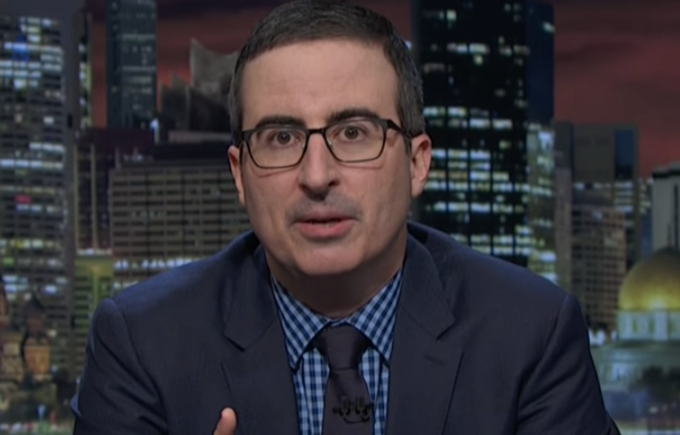 John Oliver: It's 'f*cking depressing' that kids have to take classes on not getting shot by the police