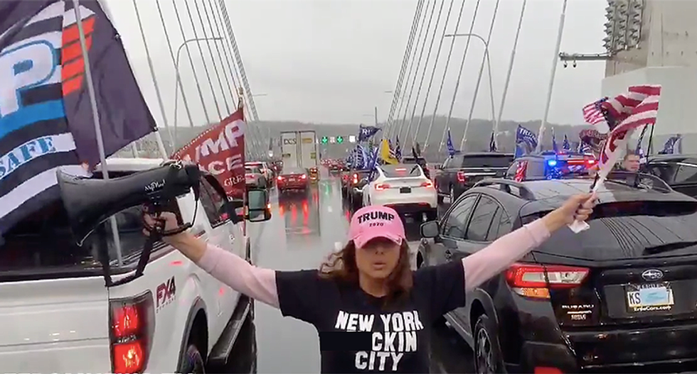 Trump Train shuts down multiple bridges in NYC -- but only anti-Trump protesters arrested