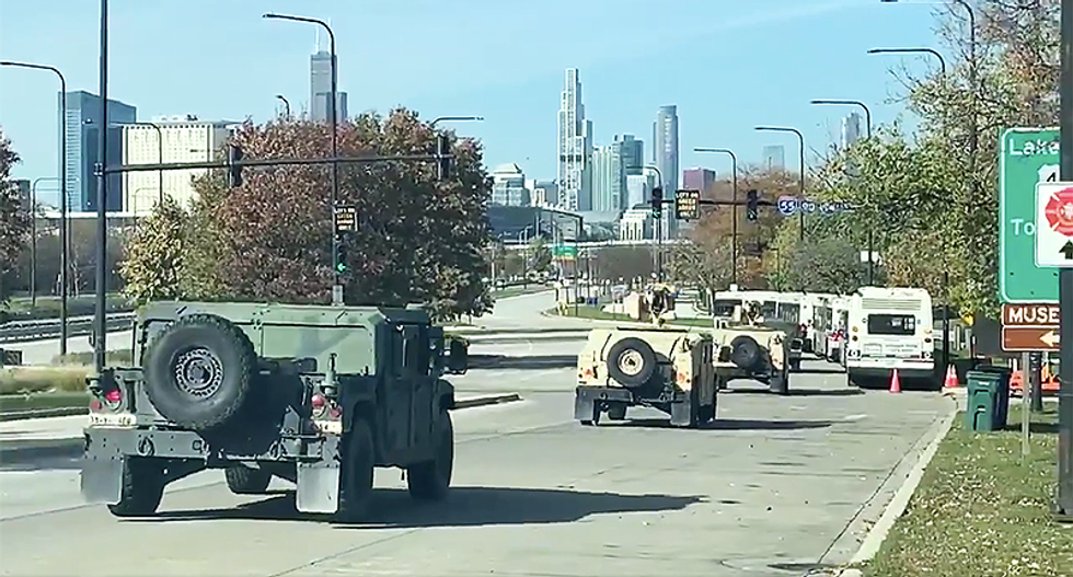 Convoy of National Guard deploys to Chicago — but brass won’t reveal details of why: report