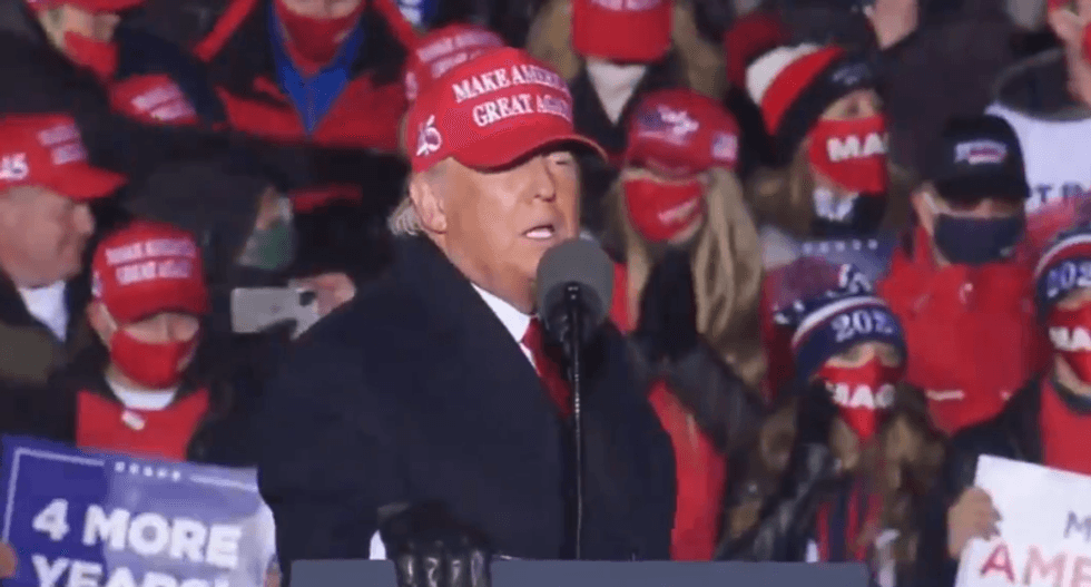 Trump’s final 2020 campaign rally plagued by technical issues