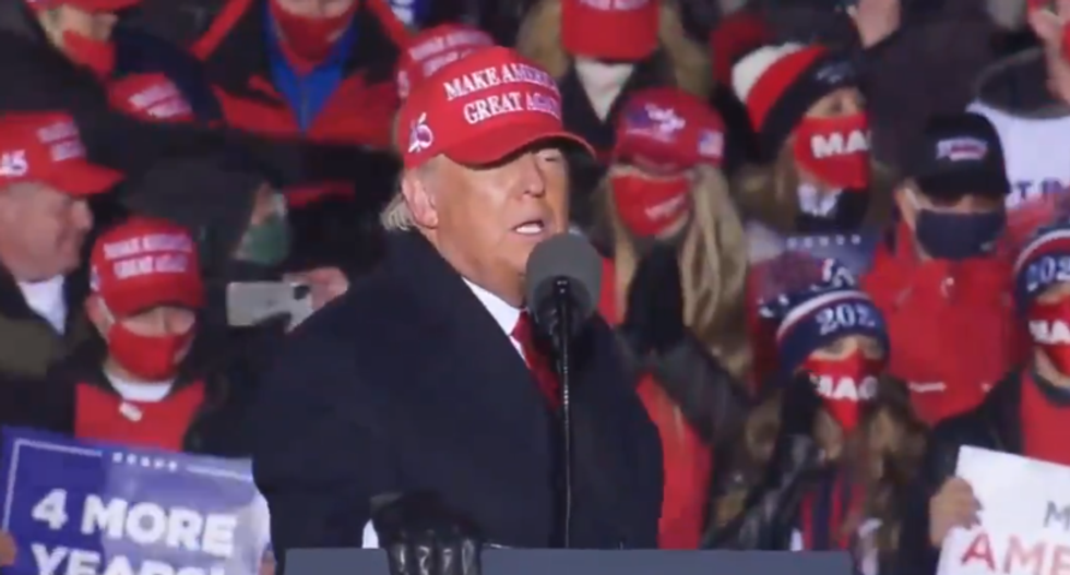 Trump’s final 2020 campaign rally plagued by technical issues