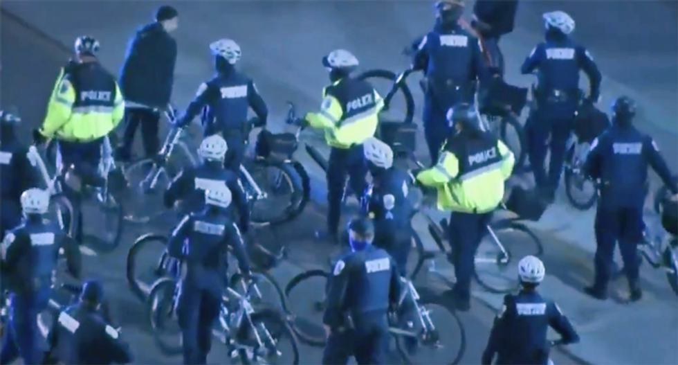 WATCH: Police move in as protesters surround the White House