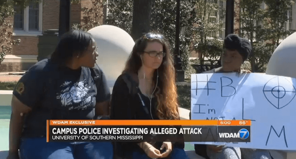 Two female students attacked after protesting national anthem at USM football game