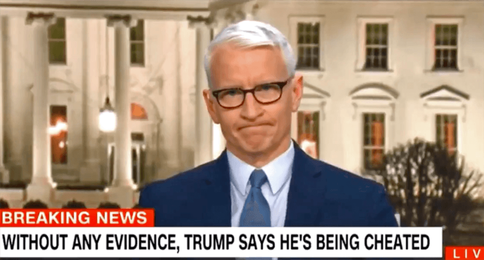 Anderson Cooper declares Trump is 'like an obese turtle on his back flailing in the hot sun'