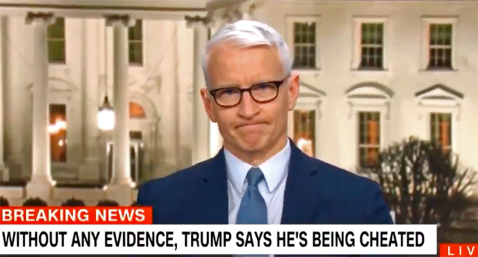 Anderson Cooper declares Trump is 'like an obese turtle on his back flailing in the hot sun'