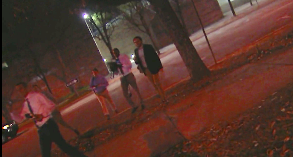 WATCH: NC Republican sets off fire alarms while fleeing reporters' questions about election fraud