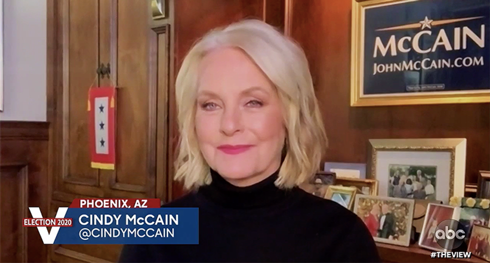 Cindy McCain calls on Republicans to do the right thing for the country and tell Trump to concede