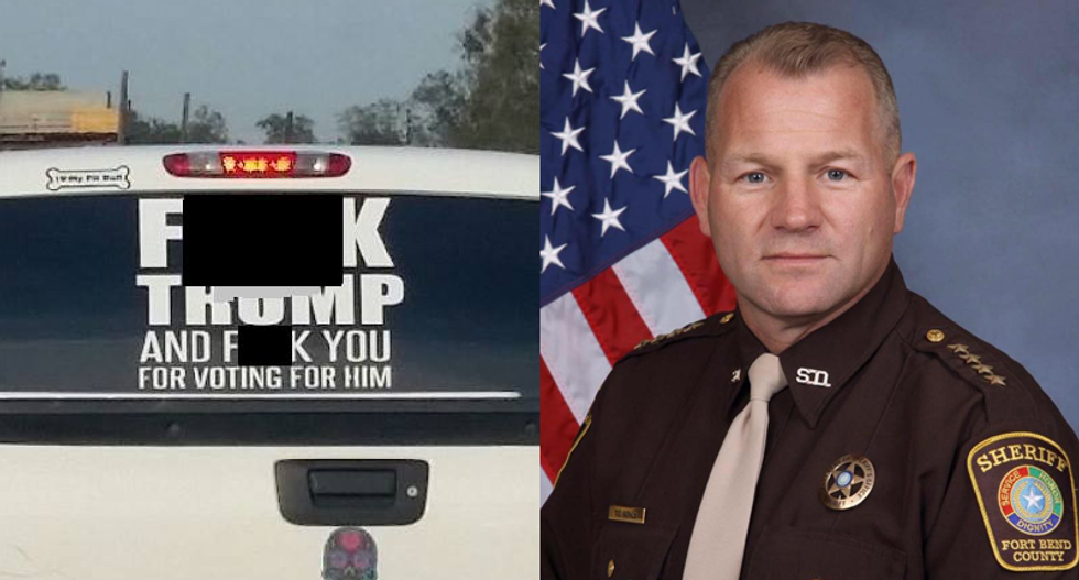 Texas sheriff threatens criminal charges for driver of a truck with ‘F*ck Trump’ sticker