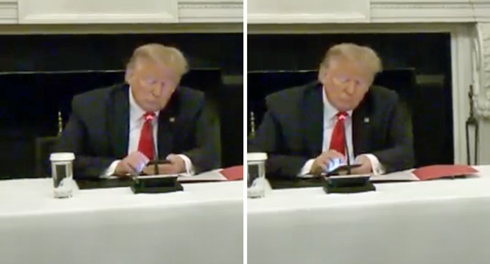 Did Trump ignore governors talking about reopening the economy to tweet his thoughts on China?