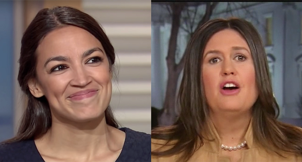 White House patronizes 'freshman' AOC to Fox News -- and tells her to leave climate change up to God
