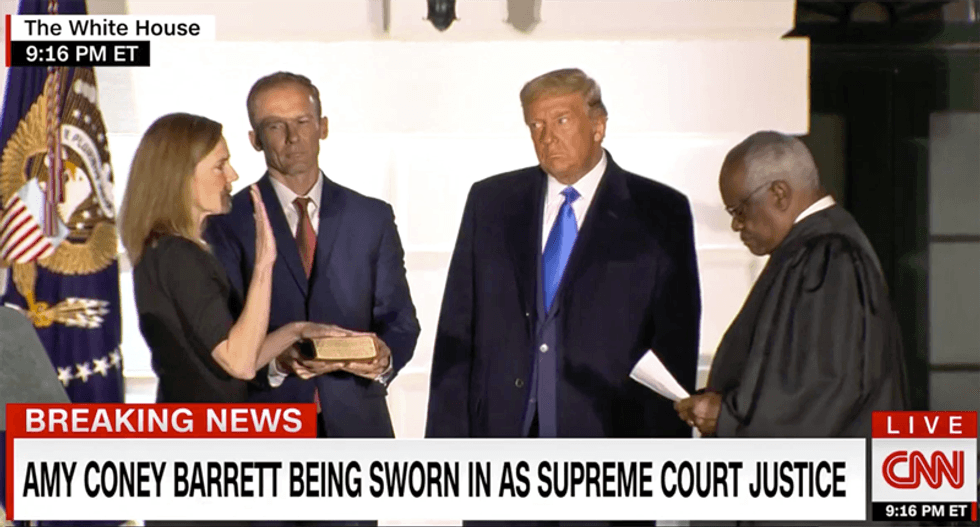 ‘They’ve rigged the courts’: Democrats rip ‘illegitimate nominee’ Amy Coney Barrett -- and McConnell's 'sham of a process'