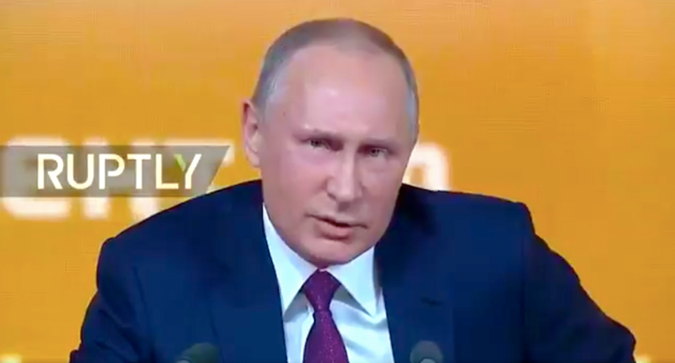 Putin sounds just like the president: Collusion talk ‘made up by opponents to delegitimize Trump’