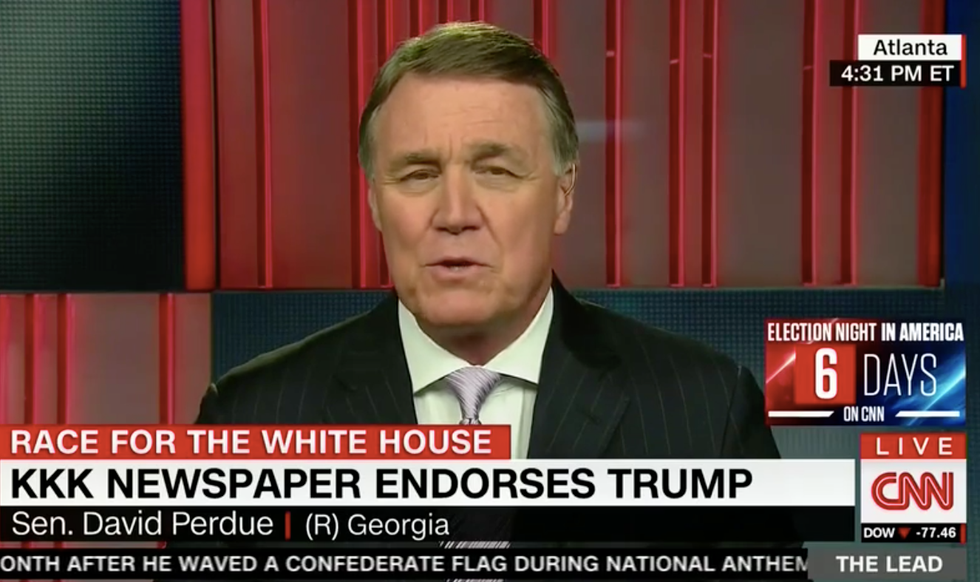 Jake Tapper grills southern GOP senator over Trump KKK endorsement: ‘Does it bother you?'