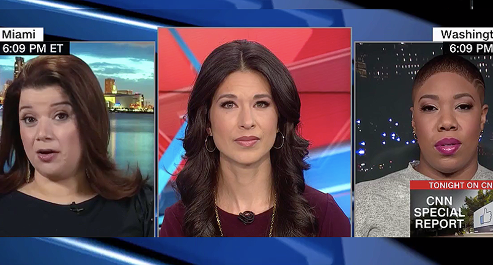 'Poor baby didn't want to get his hair wet': Ana Navarro mocks Trump for 'snow woman' attack on Klobuchar