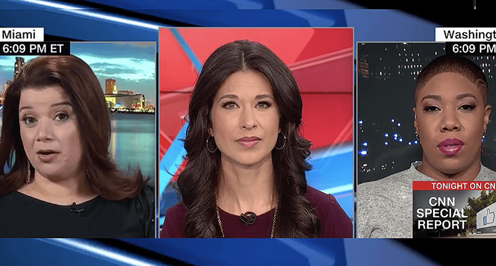 'Poor baby didn't want to get his hair wet': Ana Navarro mocks Trump for 'snow woman' attack on Klobuchar