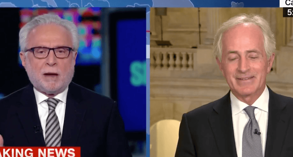 'It's your responsibility': Wolf Blitzer slams Bob Corker for complaining about his 'totally malicious' flip-flop questions
