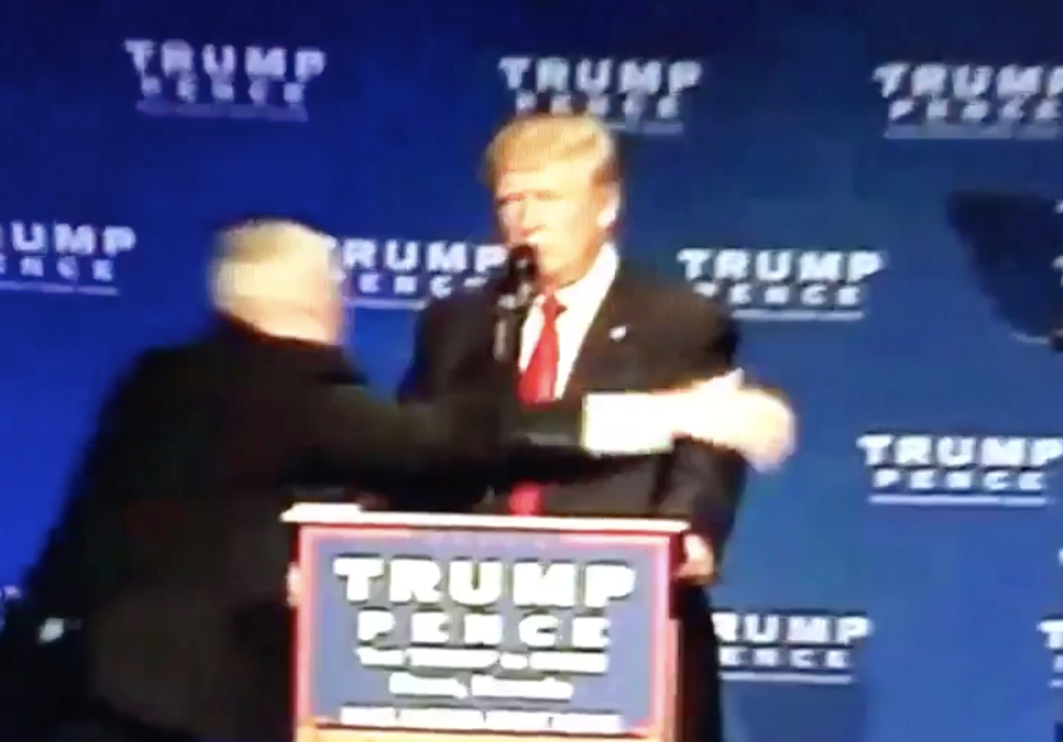 WATCH: Secret Service agents rush Donald Trump off stage at Reno rally
